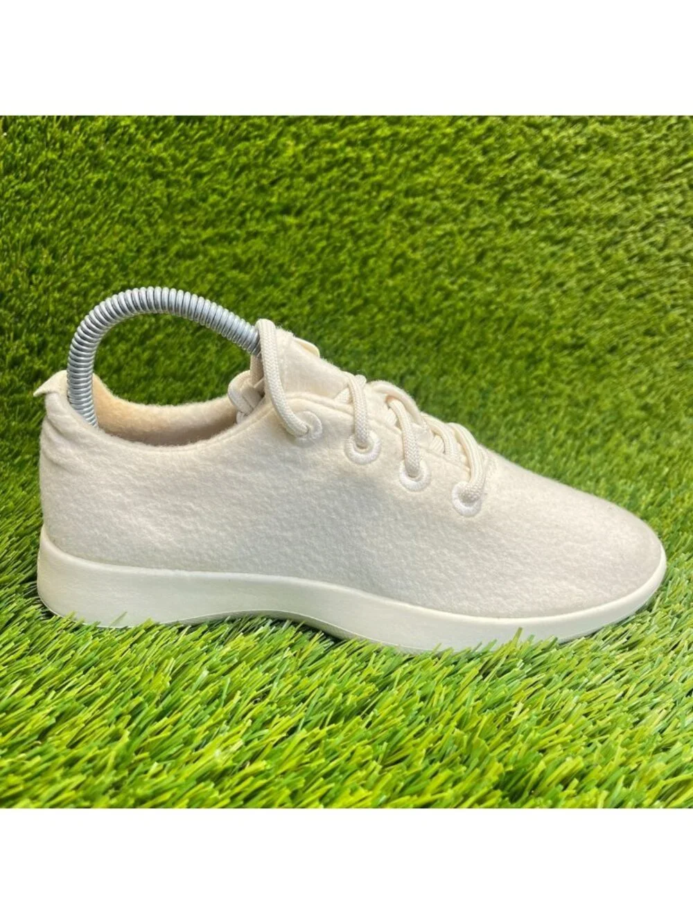 Allbirds Wool Runners Natural White Womens Size 7 Running Walking Shoes Sneakers